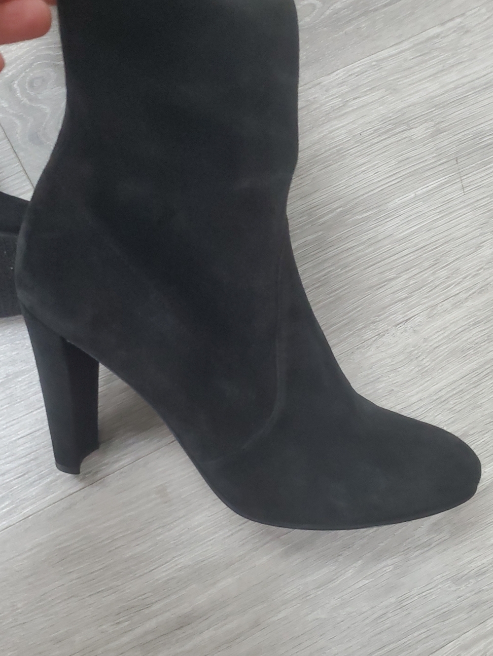 Stuart Weitzman Highland Black Over-the-Knee Boots Size 10 - Picture 5 of 13